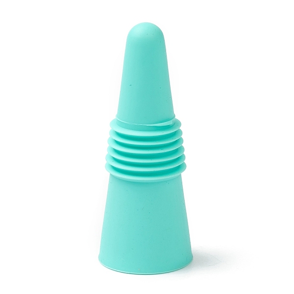 PandaHall Silicone Wine Bottle Stoppers, with Stainless Steel Findings inside, Cone, Turquoise, 64x25mm Silicone Cone Green
PandaHall Silicone Wine Bottle Stoppers, with Stainless Steel Findings inside, Cone, Turquoise, 64x25mm Silicone Cone Green