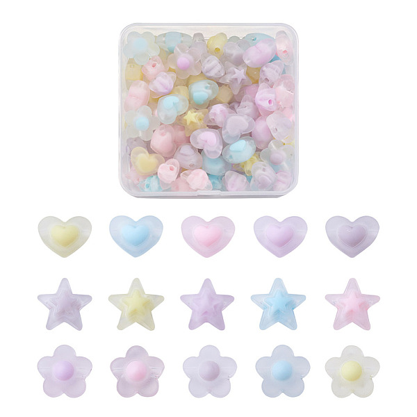 PandaHall 90Pcs 3 Style Transparent Acrylic Beads, Frosted, DIY Accessories, Clear, Heart & Star & Flower, Mixed Color, 13x17x9.5mm, Hole..., Multicolor
PandaHall 90Pcs 3 Style Transparent Acrylic Beads, Frosted, DIY Accessories, Clear, Heart & Star & Flower, Mixed Color, 13x17x9.5mm, Hole..., Multicolor