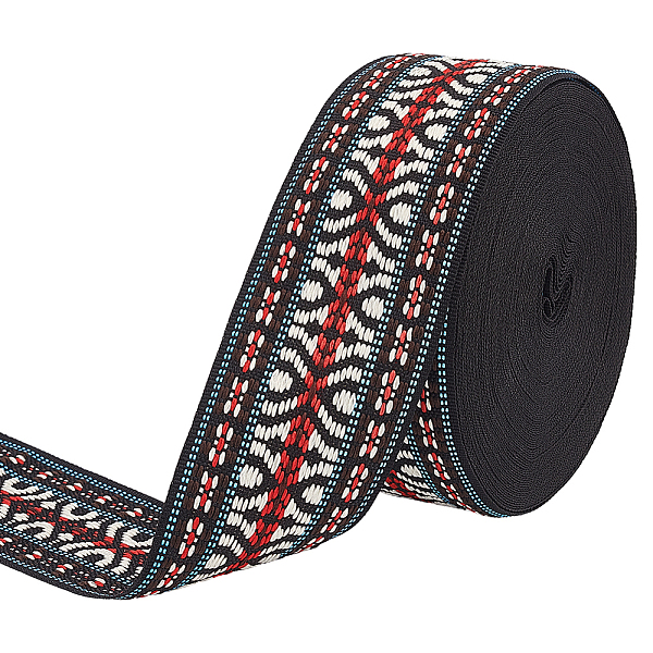 PandaHall 16.5M Ethnic Style Polyester Jacquard Stripe Ribbons, for Hat Decoration, Blue, White, 2 inch(51mm), about 18.04 Yards(16.5m)/Roll...
PandaHall 16.5M Ethnic Style Polyester Jacquard Stripe Ribbons, for Hat Decoration, Blue, White, 2 inch(51mm), about 18.04 Yards(16.5m)/Roll...