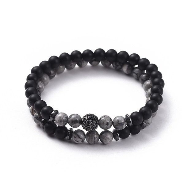 PandaHall Stretch Bracelet Sets, Bracelets with Natural Netstone Beads, Non-Magnetic Synthetic Hematite Beads, Natural Black Agate(Dyed)...
PandaHall Stretch Bracelet Sets, Bracelets with Natural Netstone Beads, Non-Magnetic Synthetic Hematite Beads, Natural Black Agate(Dyed)...