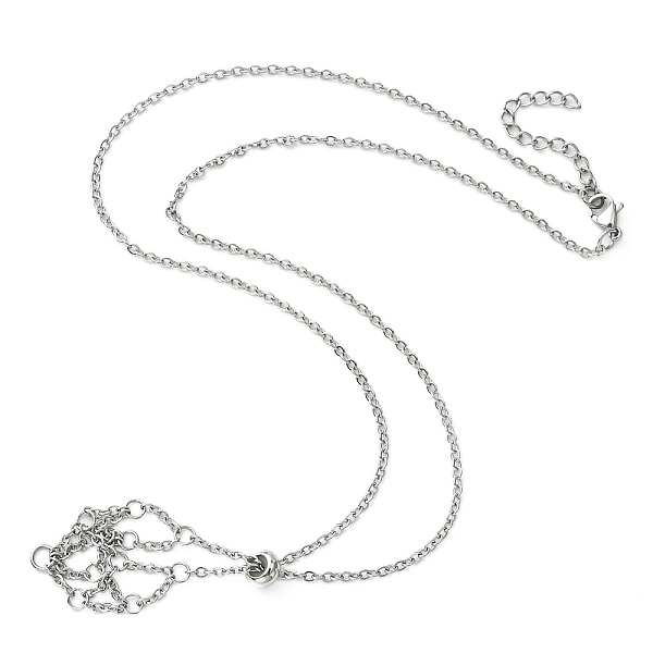 PandaHall 304 Stainless Steel Cable Chains Macrame Pouch Empty Stone Holder for Pendant Necklaces Making, with Slide Beaded, Stainless Steel...
PandaHall 304 Stainless Steel Cable Chains Macrame Pouch Empty Stone Holder for Pendant Necklaces Making, with Slide Beaded, Stainless Steel...