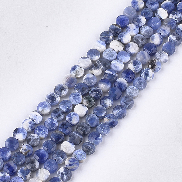 PandaHall Natural Sodalite Beads Strands, Faceted, Flat Round, 4~4.5x2.5~3mm, Hole: 0.8mm, about 88~89pcs/strand, 14.9 inch~15.1 inch...
PandaHall Natural Sodalite Beads Strands, Faceted, Flat Round, 4~4.5x2.5~3mm, Hole: 0.8mm, about 88~89pcs/strand, 14.9 inch~15.1 inch...
