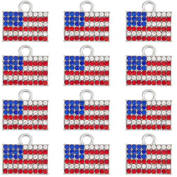 PandaHall SUNNYCLUE 18Pcs Independence Day Alloy Pendants, with Rhinestone, Platinum, Rectangle Flag Charm, Colorful, 14.5x16.5x2mm, Hole...
PandaHall SUNNYCLUE 18Pcs Independence Day Alloy Pendants, with Rhinestone, Platinum, Rectangle Flag Charm, Colorful, 14.5x16.5x2mm, Hole...