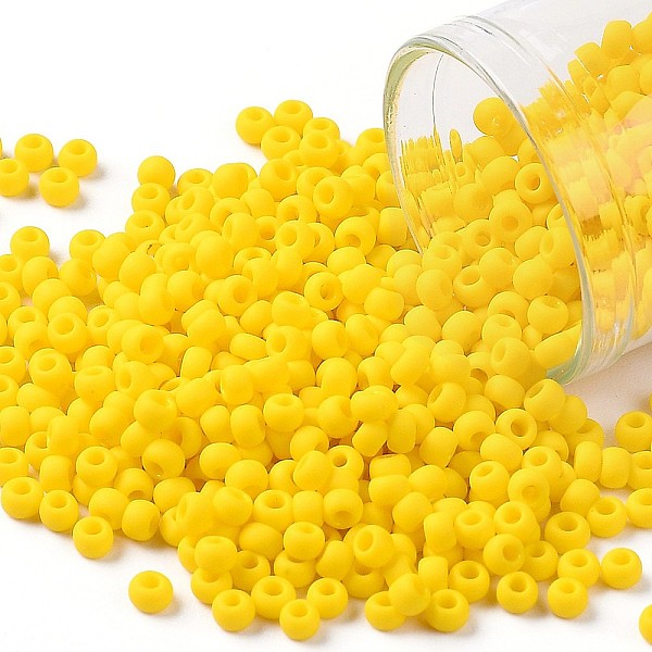 PandaHall TOHO Round Seed Beads, Japanese Seed Beads, (42BF) Opaque Frost Sunshine, 8/0, 3mm, Hole: 1mm, about 222pcs/bottle, 10g/bottle..., Gold
PandaHall TOHO Round Seed Beads, Japanese Seed Beads, (42BF) Opaque Frost Sunshine, 8/0, 3mm, Hole: 1mm, about 222pcs/bottle, 10g/bottle..., Gold
