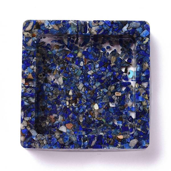 PandaHall Resin with Natural Lapis Lazuli Chip Stones Ashtray, Home OFFice Tabletop Decoration, Square, 93x93x25mm, Inner Diameter: 70x70mm...
PandaHall Resin with Natural Lapis Lazuli Chip Stones Ashtray, Home OFFice Tabletop Decoration, Square, 93x93x25mm, Inner Diameter: 70x70mm...