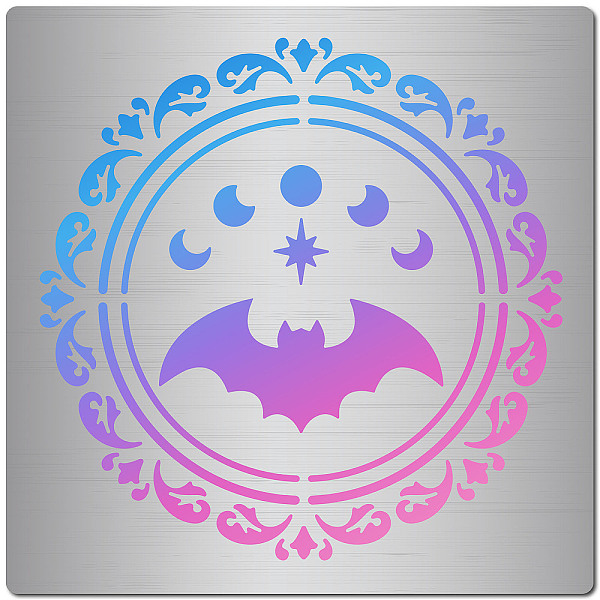 PandaHall GORGECRAFT Moon Phase Bat Metal Stencil Stainless Steel Drawing Template Reusable Flower Halloween Decor Stencils for Painting on...
PandaHall GORGECRAFT Moon Phase Bat Metal Stencil Stainless Steel Drawing Template Reusable Flower Halloween Decor Stencils for Painting on...