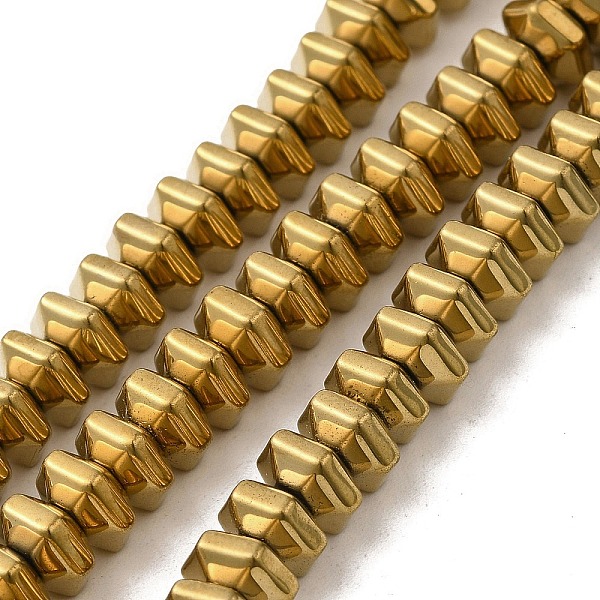 PandaHall Electroplated Non-Magnetic Synthetic Hematite Beads Strands, Hexagon, Golden Plated, 3.5~4x7.5~8x6.5~7mm, Hole: 1.5mm, about...
PandaHall Electroplated Non-Magnetic Synthetic Hematite Beads Strands, Hexagon, Golden Plated, 3.5~4x7.5~8x6.5~7mm, Hole: 1.5mm, about...