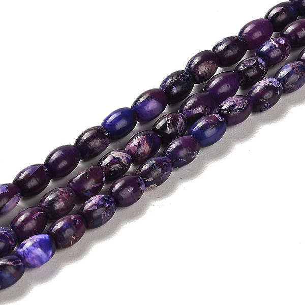 PandaHall Synthetic Regalite/Imperial Jasper/Sea Sediment Jasper Beads Strands, Dyed, Rice, Indigo, 6x4~4.5mm, Hole: 0.9mm, about..., Purple
PandaHall Synthetic Regalite/Imperial Jasper/Sea Sediment Jasper Beads Strands, Dyed, Rice, Indigo, 6x4~4.5mm, Hole: 0.9mm, about..., Purple