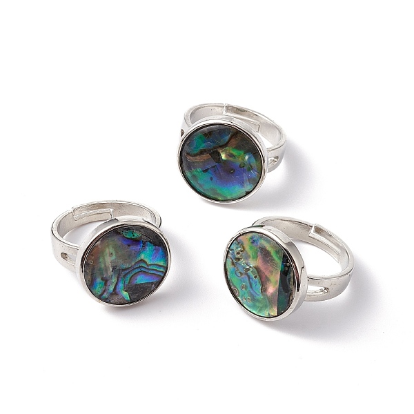 PandaHall Natural Paua Shell Adjustable Rings, Brass Jewelry for Women, Platinum, Cadmium Free & Lead Free, Round Pattern, Ring Surface...
PandaHall Natural Paua Shell Adjustable Rings, Brass Jewelry for Women, Platinum, Cadmium Free & Lead Free, Round Pattern, Ring Surface...