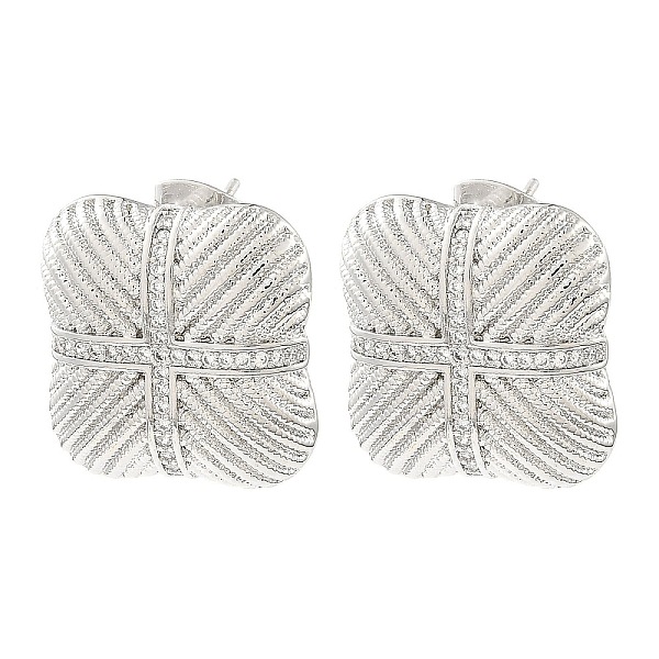 PandaHall Rack Plating Brass Micro Pave Cubic Zirconia Square Stud Earrings, Long-Lasting Plated, Lead Free & Cadmium Free, Platinum...
PandaHall Rack Plating Brass Micro Pave Cubic Zirconia Square Stud Earrings, Long-Lasting Plated, Lead Free & Cadmium Free, Platinum...