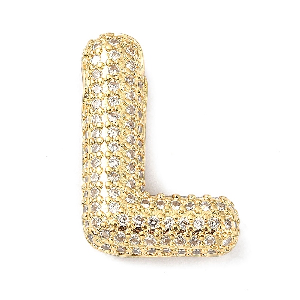 PandaHall Rack Plating Brass Micro Pave Cubic Zirconia Pendants, Real 18K Gold Plated, Lead Free & Cadmium Free, Letter, Letter L..., Clear
PandaHall Rack Plating Brass Micro Pave Cubic Zirconia Pendants, Real 18K Gold Plated, Lead Free & Cadmium Free, Letter, Letter L..., Clear