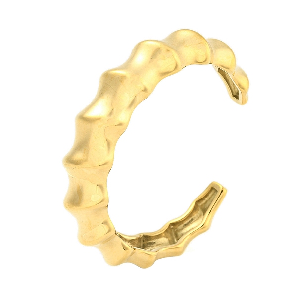 PandaHall 304 Stainless Steel Bamboo Stick Open Cuff Bangles for Women, Real 18K Gold Plated, Inner Diameter: 2-1/8x2-3/8 inch(5.3x6.1cm)...
PandaHall 304 Stainless Steel Bamboo Stick Open Cuff Bangles for Women, Real 18K Gold Plated, Inner Diameter: 2-1/8x2-3/8 inch(5.3x6.1cm)...