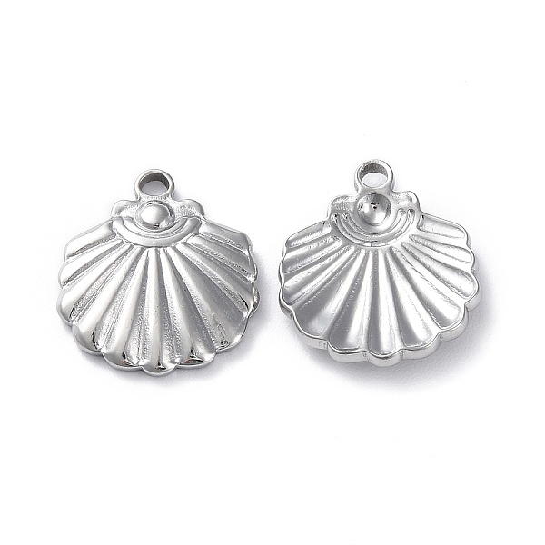 PandaHall 304 Stainless Steel Pendants, Shell Charm, Stainless Steel Color, 18.5x16x2.5mm, Hole: 1.8mm 304 Stainless Steel Shell Shape
PandaHall 304 Stainless Steel Pendants, Shell Charm, Stainless Steel Color, 18.5x16x2.5mm, Hole: 1.8mm 304 Stainless Steel Shell Shape
