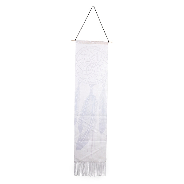 PandaHall Bohemia Style Linen Wall Hanging Tapestry, Vertical Woven Net/Web with Feather Pattern Tapestry, with Wood Rod & Iron Traceless..., White
PandaHall Bohemia Style Linen Wall Hanging Tapestry, Vertical Woven Net/Web with Feather Pattern Tapestry, with Wood Rod & Iron Traceless..., White