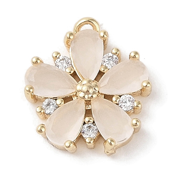 PandaHall Brass Micro Pave Cubic Zirconia Charms, Real 18K Gold Plated, Flower, WhiteSmoke, 13x11.5x3mm, Hole: 1mm Brass+Cubic Zirconia..., White
PandaHall Brass Micro Pave Cubic Zirconia Charms, Real 18K Gold Plated, Flower, WhiteSmoke, 13x11.5x3mm, Hole: 1mm Brass+Cubic Zirconia..., White