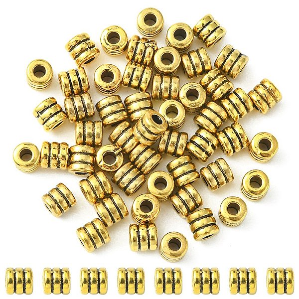 PandaHall Tibetan Style Alloy Bead Spacers, Lead Free & Cadmium Free, Column, Antique Golden, 4x4mm, Hole: 2mm Alloy Column
PandaHall Tibetan Style Alloy Bead Spacers, Lead Free & Cadmium Free, Column, Antique Golden, 4x4mm, Hole: 2mm Alloy Column
