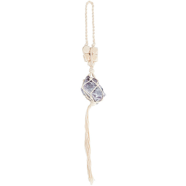 PandaHall Irregular Natural Amethyst Hanging Pendant Decoration, with Cotton Cord & Wood Beads, for Car Interior Ornament Accessories...
PandaHall Irregular Natural Amethyst Hanging Pendant Decoration, with Cotton Cord & Wood Beads, for Car Interior Ornament Accessories...