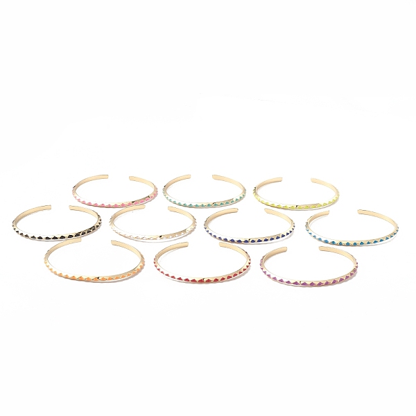 PandaHall Brass Cuff Bangles, Enamel Open Bangles for Women Men, Real 18K Gold Plated, Mixed Color, Inner Diameter: 2 ~2-3/8 inch(5.1~6.1cm)..., Multicolor
PandaHall Brass Cuff Bangles, Enamel Open Bangles for Women Men, Real 18K Gold Plated, Mixed Color, Inner Diameter: 2 ~2-3/8 inch(5.1~6.1cm)..., Multicolor