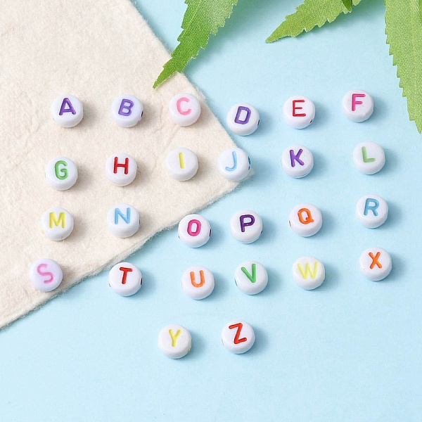 PandaHall 520Pcs 26 Style Craft Acrylic Horizontal Hole Letter Beads, Flat Round, Letter A~Z, 7x3.5~4mm, Hole: 1.5mm, 20pcs/style Acrylic..., White
PandaHall 520Pcs 26 Style Craft Acrylic Horizontal Hole Letter Beads, Flat Round, Letter A~Z, 7x3.5~4mm, Hole: 1.5mm, 20pcs/style Acrylic..., White