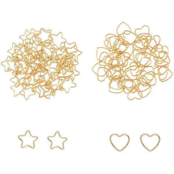 PandaHall UNICRAFTALE Heart & Star Open Jump Rings, 6x8mm/7x8mm Golden Jump Ring Connectors, 100pcs Stainless Steel Jump Rings, for...
PandaHall UNICRAFTALE Heart & Star Open Jump Rings, 6x8mm/7x8mm Golden Jump Ring Connectors, 100pcs Stainless Steel Jump Rings, for...