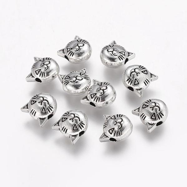 PandaHall Tibetan Style Alloy Beads, Cat Head, Lead Free & Cadmium Free, Antique Silver, 8x8x5mm, Hole: 2mm Alloy Cat Shape
PandaHall Tibetan Style Alloy Beads, Cat Head, Lead Free & Cadmium Free, Antique Silver, 8x8x5mm, Hole: 2mm Alloy Cat Shape