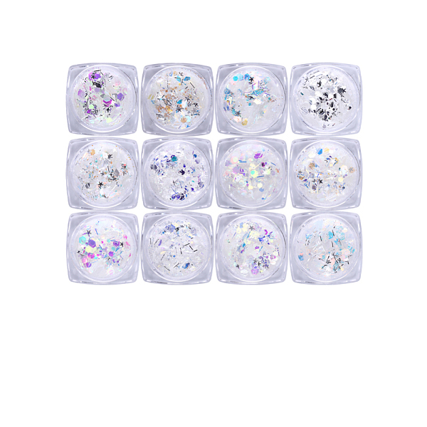 PandaHall Laser Shiny Nail Art Decoration Accessories, with Glitter Powder and Sequins, DIY Sparkly Paillette Tips Nail, Mixed Color..., Multicolor
PandaHall Laser Shiny Nail Art Decoration Accessories, with Glitter Powder and Sequins, DIY Sparkly Paillette Tips Nail, Mixed Color..., Multicolor