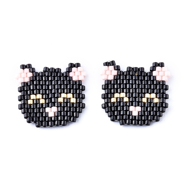 PandaHall Handmade Seed Beads Pendants, with Elastic Thread, Loom Pattern, Cat Shape, Black, 18~19x19~20x1.5mm Glass Cat Shape Black
PandaHall Handmade Seed Beads Pendants, with Elastic Thread, Loom Pattern, Cat Shape, Black, 18~19x19~20x1.5mm Glass Cat Shape Black