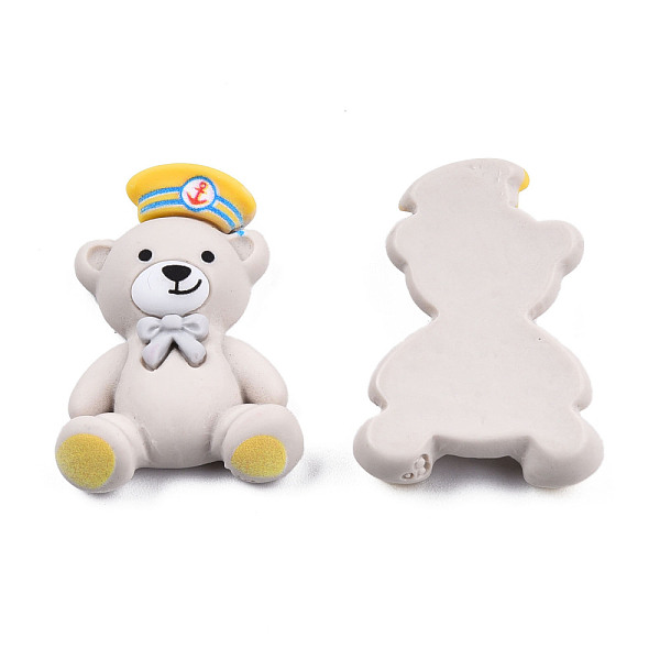 PandaHall Opaque Resin Cabochons, Nautical Theme, Bear with Captain's Hat, Gainsboro, 31x22.5x7.5mm Resin Bear Gray
PandaHall Opaque Resin Cabochons, Nautical Theme, Bear with Captain's Hat, Gainsboro, 31x22.5x7.5mm Resin Bear Gray