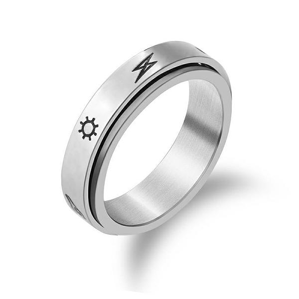 PandaHall Sun & Cloud & Bolt Lightning Alloy Rotating Finger Ring, Fidget Spinner Ring for Calming Worry Meditation, Platinum, US Size 10...
PandaHall Sun & Cloud & Bolt Lightning Alloy Rotating Finger Ring, Fidget Spinner Ring for Calming Worry Meditation, Platinum, US Size 10...