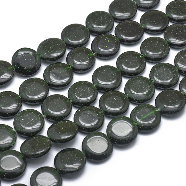 PandaHall Synthetic Green Goldstone Beads Strands, Flat Round, 14x4mm, Hole: 0.5mm, about 28pcs/strand, 14.5~15 inch Green Goldstone Flat...
PandaHall Synthetic Green Goldstone Beads Strands, Flat Round, 14x4mm, Hole: 0.5mm, about 28pcs/strand, 14.5~15 inch Green Goldstone Flat...