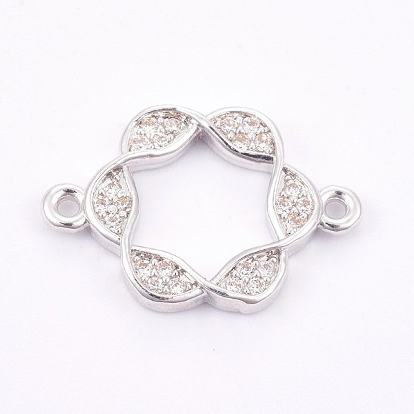 PandaHall Brass Micro Pave Cubic Zirconia Links, Clear, Long-Lasting Plated, Flower, Platinum, 13x19x2mm, Hole: 1mm Brass+Cubic Zirconia...
PandaHall Brass Micro Pave Cubic Zirconia Links, Clear, Long-Lasting Plated, Flower, Platinum, 13x19x2mm, Hole: 1mm Brass+Cubic Zirconia...