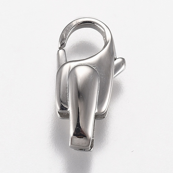 PandaHall Polished 316 Surgical Stainless Steel Lobster Claw Clasps, Stainless Steel Color, 19x10x5.5mm, Hole: 5x2mm 316 Surgical Stainless...
PandaHall Polished 316 Surgical Stainless Steel Lobster Claw Clasps, Stainless Steel Color, 19x10x5.5mm, Hole: 5x2mm 316 Surgical Stainless...