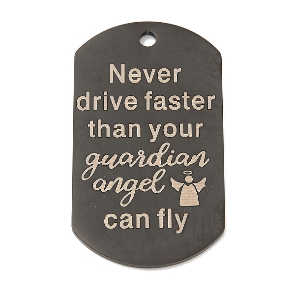 PandaHall 201 Stainless Steel Pendants, Driving Safety Message Charms, Oval with Word Charms, Black, 49x28x2mm, Hole: 3mm 201 Stainless...
PandaHall 201 Stainless Steel Pendants, Driving Safety Message Charms, Oval with Word Charms, Black, 49x28x2mm, Hole: 3mm 201 Stainless...