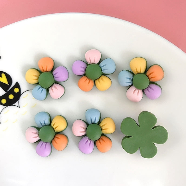 PandaHall Opaque Resin Cabochons, for Hair Accessories, Flower, Olive Drab, 21mm Resin Flower
PandaHall Opaque Resin Cabochons, for Hair Accessories, Flower, Olive Drab, 21mm Resin Flower