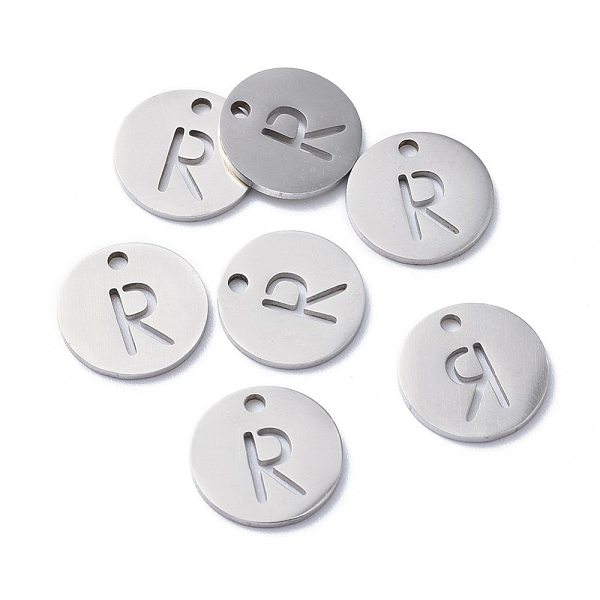 PandaHall 201 Stainless Steel Charms, Flat Round with Letter, Stainless Steel Color, Letter.R, 12x1mm, Hole: 1.5mm 201 Stainless Steel...
PandaHall 201 Stainless Steel Charms, Flat Round with Letter, Stainless Steel Color, Letter.R, 12x1mm, Hole: 1.5mm 201 Stainless Steel...