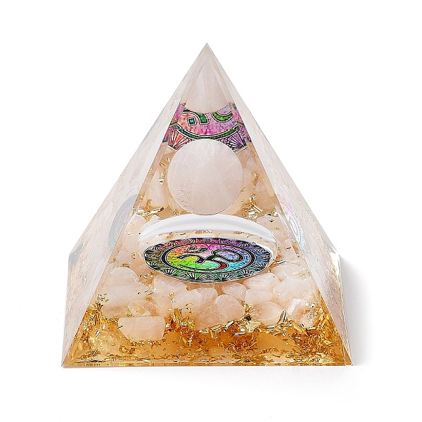 PandaHall Orgonite Pyramid Resin Energy Generators, Reiki Natural Rose Quartz Chips Inside for Home Office Desk Decoration, 59.5x59.5x59.5mm...
PandaHall Orgonite Pyramid Resin Energy Generators, Reiki Natural Rose Quartz Chips Inside for Home Office Desk Decoration, 59.5x59.5x59.5mm...