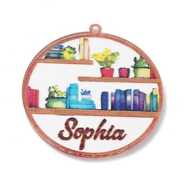 PandaHall Acrylic Pendant, Book Charm, Flat Round, 39.5x37x2mm, Hole: 1.2mm Acrylic Flat Round
PandaHall Acrylic Pendant, Book Charm, Flat Round, 39.5x37x2mm, Hole: 1.2mm Acrylic Flat Round