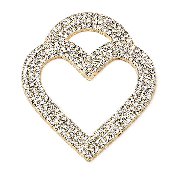 PandaHall Alloy Rhinestone Big Pendants, Heart Charms, Golden, Crystal, 59.5x50x2.5mm, Hole: 17x10mm Alloy+Rhinestone Heart Clear
PandaHall Alloy Rhinestone Big Pendants, Heart Charms, Golden, Crystal, 59.5x50x2.5mm, Hole: 17x10mm Alloy+Rhinestone Heart Clear
