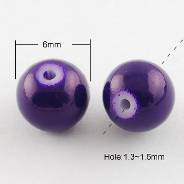 PandaHall Painted Glass Beads Strands, Baking Paint, Round, Purple, 6mm, Hole: 1.3~1.6mm, about 133pcs/strand, 31.4 inch Glass Round Purple
PandaHall Painted Glass Beads Strands, Baking Paint, Round, Purple, 6mm, Hole: 1.3~1.6mm, about 133pcs/strand, 31.4 inch Glass Round Purple