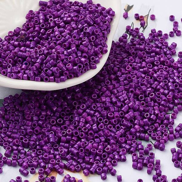 PandaHall Baking Paint Glass Seed Beads, Cylinder, Purple, 2x1.5mm, Hole: 1mm, about 5599pcs/50g Glass Purple
PandaHall Baking Paint Glass Seed Beads, Cylinder, Purple, 2x1.5mm, Hole: 1mm, about 5599pcs/50g Glass Purple