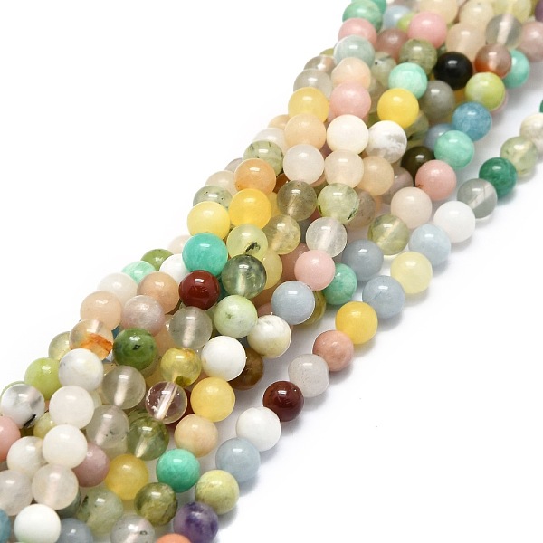 PandaHall Natural Mixed Gemstone Beads Strands, Natural Amazonite & Ang & Pink Opal & Myanmar Jade, Round, 6mm, Hole: 1mm, about...
PandaHall Natural Mixed Gemstone Beads Strands, Natural Amazonite & Ang & Pink Opal & Myanmar Jade, Round, 6mm, Hole: 1mm, about...