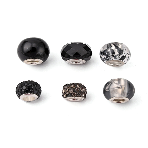 PandaHall 18Pcs 6 Style DIY Beads Bracelets Making Kit, Including Resin Beads, Polymer Clay Rhinestone European Beads, Glass Beads, 304..., Black
PandaHall 18Pcs 6 Style DIY Beads Bracelets Making Kit, Including Resin Beads, Polymer Clay Rhinestone European Beads, Glass Beads, 304..., Black