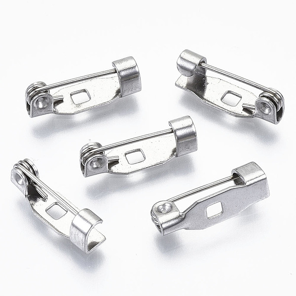 PandaHall 304 Stainless Steel Pin Brooch Back Bar Findings, Stainless Steel Color, 14x4x4.5mm, Hole: 1.5x1.5mm, Pin: 0.6mm 304 Stainless...
PandaHall 304 Stainless Steel Pin Brooch Back Bar Findings, Stainless Steel Color, 14x4x4.5mm, Hole: 1.5x1.5mm, Pin: 0.6mm 304 Stainless...