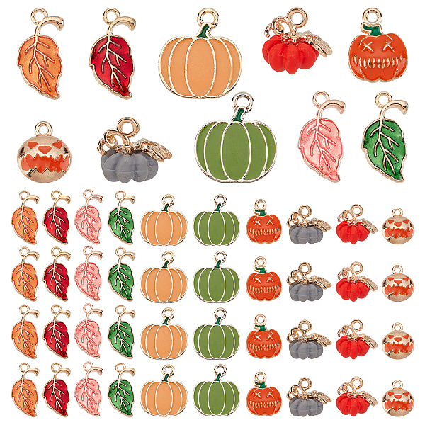PandaHall 10 Styles Halloween Pumpkin Charms, 60pcs 3D Pumpkin Pendants Alloy Vegetable Leaf Charms for Thanksgiving Fall Wearing Jewelry..., Multicolor
PandaHall 10 Styles Halloween Pumpkin Charms, 60pcs 3D Pumpkin Pendants Alloy Vegetable Leaf Charms for Thanksgiving Fall Wearing Jewelry..., Multicolor