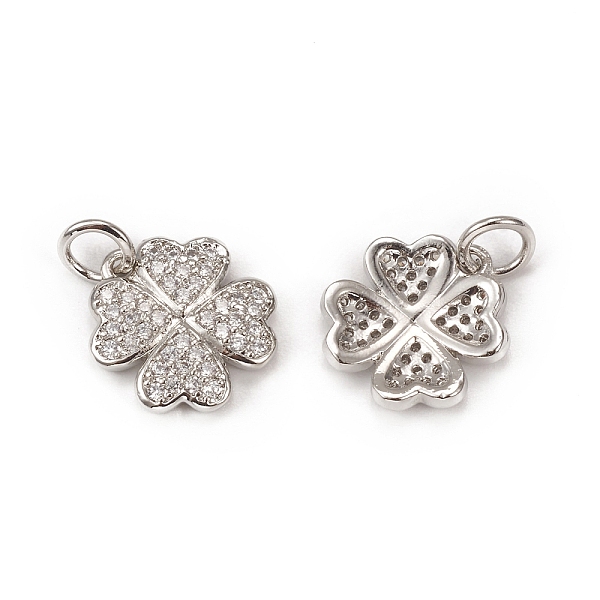 PandaHall Brass Micro Pave Cubic Zirconia Charms, with Jump Ring, Clover Charm, Platinum, 12x11x2mm, Hole: 3mm Brass+Cubic Zirconia Clover..., Clear
PandaHall Brass Micro Pave Cubic Zirconia Charms, with Jump Ring, Clover Charm, Platinum, 12x11x2mm, Hole: 3mm Brass+Cubic Zirconia Clover..., Clear