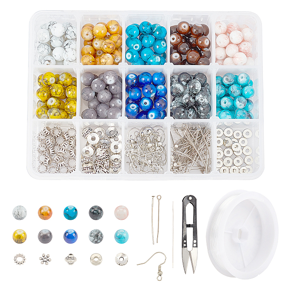 PandaHall SUNNYCLUE DIY Earring & Bracelets Making Kits, Including Baking Painted Glass Beads, Brass Earring Hooks, Brass & Alloy Spacer..., Multicolor
PandaHall SUNNYCLUE DIY Earring & Bracelets Making Kits, Including Baking Painted Glass Beads, Brass Earring Hooks, Brass & Alloy Spacer..., Multicolor