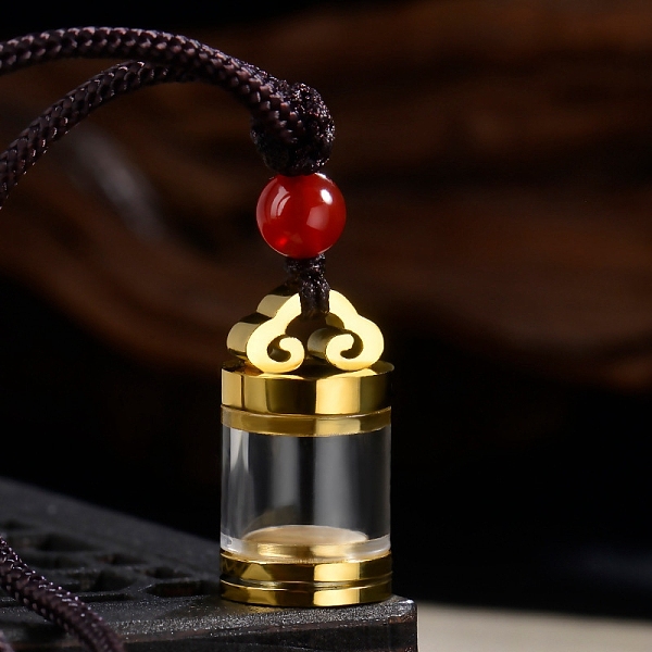 PandaHall Titanium Steel Cloud with Glass Column Pendant Necklaces, Urn Ashes Necklaces, Golden, 25.98 inch(66cm), Pendant: 22x12mm....
PandaHall Titanium Steel Cloud with Glass Column Pendant Necklaces, Urn Ashes Necklaces, Golden, 25.98 inch(66cm), Pendant: 22x12mm....