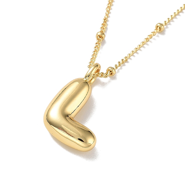 PandaHall Initial Letter Brass Pendant Necklaces, Real 18K Gold Plated, Letter L, 17.52 inch(445mm), Letter: 19.5x12.5mm. Brass Letter L
PandaHall Initial Letter Brass Pendant Necklaces, Real 18K Gold Plated, Letter L, 17.52 inch(445mm), Letter: 19.5x12.5mm. Brass Letter L