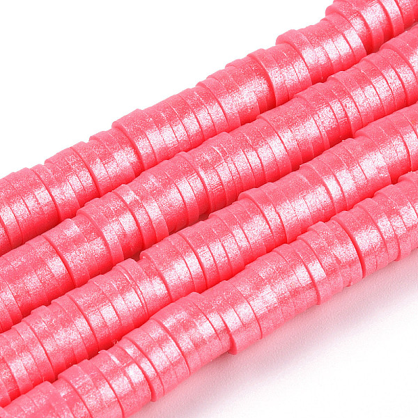 PandaHall Handmade Polymer Clay Beads Strands, Pearlized, Disc/Flat Round, Heishi Beads, Pearl Pink, 6mm, Hole: 1.5mm, 15.75''(40cm) Polymer...
PandaHall Handmade Polymer Clay Beads Strands, Pearlized, Disc/Flat Round, Heishi Beads, Pearl Pink, 6mm, Hole: 1.5mm, 15.75''(40cm) Polymer...