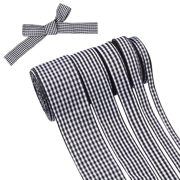 PandaHall 50m 5 Style Polyester Ribbon, Tartan Ribbon, Black, 1/4~1-1/2 inch(6~38mm), 10m/style Polyester Tartan Black
PandaHall 50m 5 Style Polyester Ribbon, Tartan Ribbon, Black, 1/4~1-1/2 inch(6~38mm), 10m/style Polyester Tartan Black